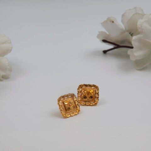 Square Medium Sized Earrings